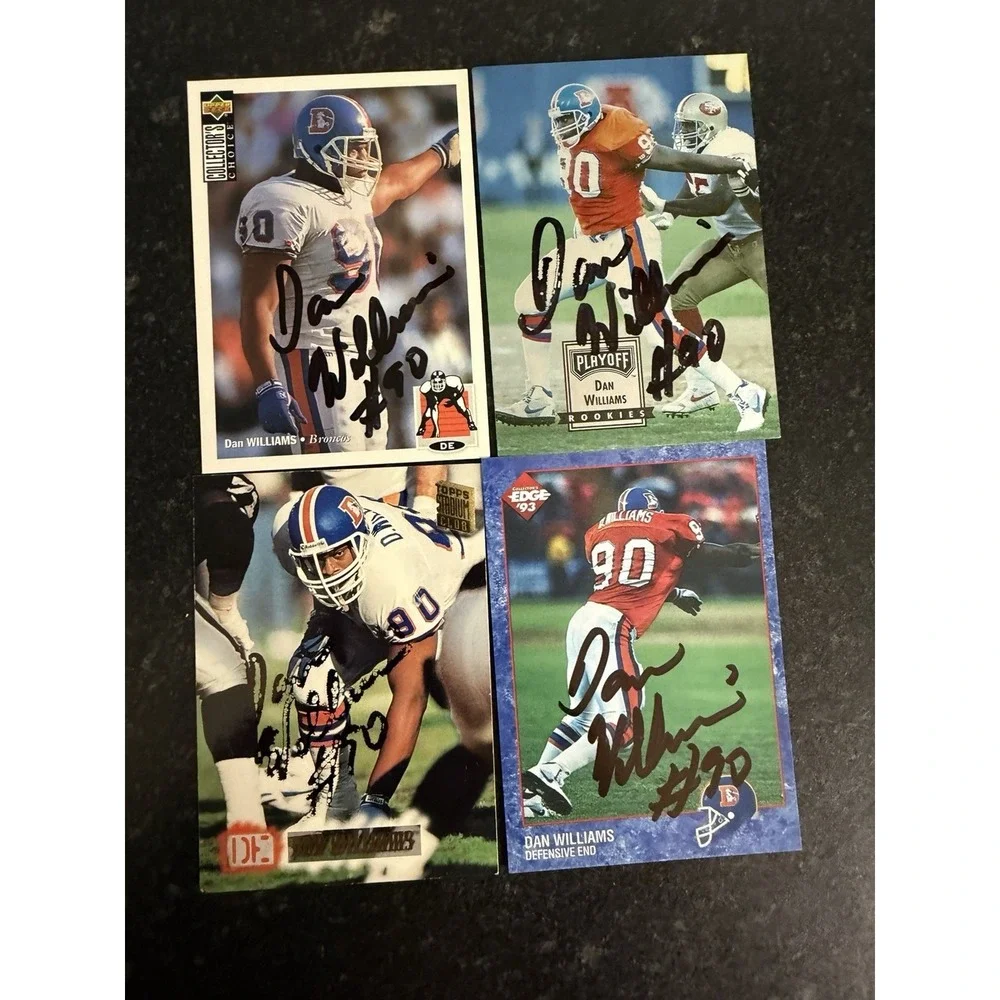 Dan Williams Auto Lot‎ (24) Denver Broncos Signed Cards 1993 Rookie Era